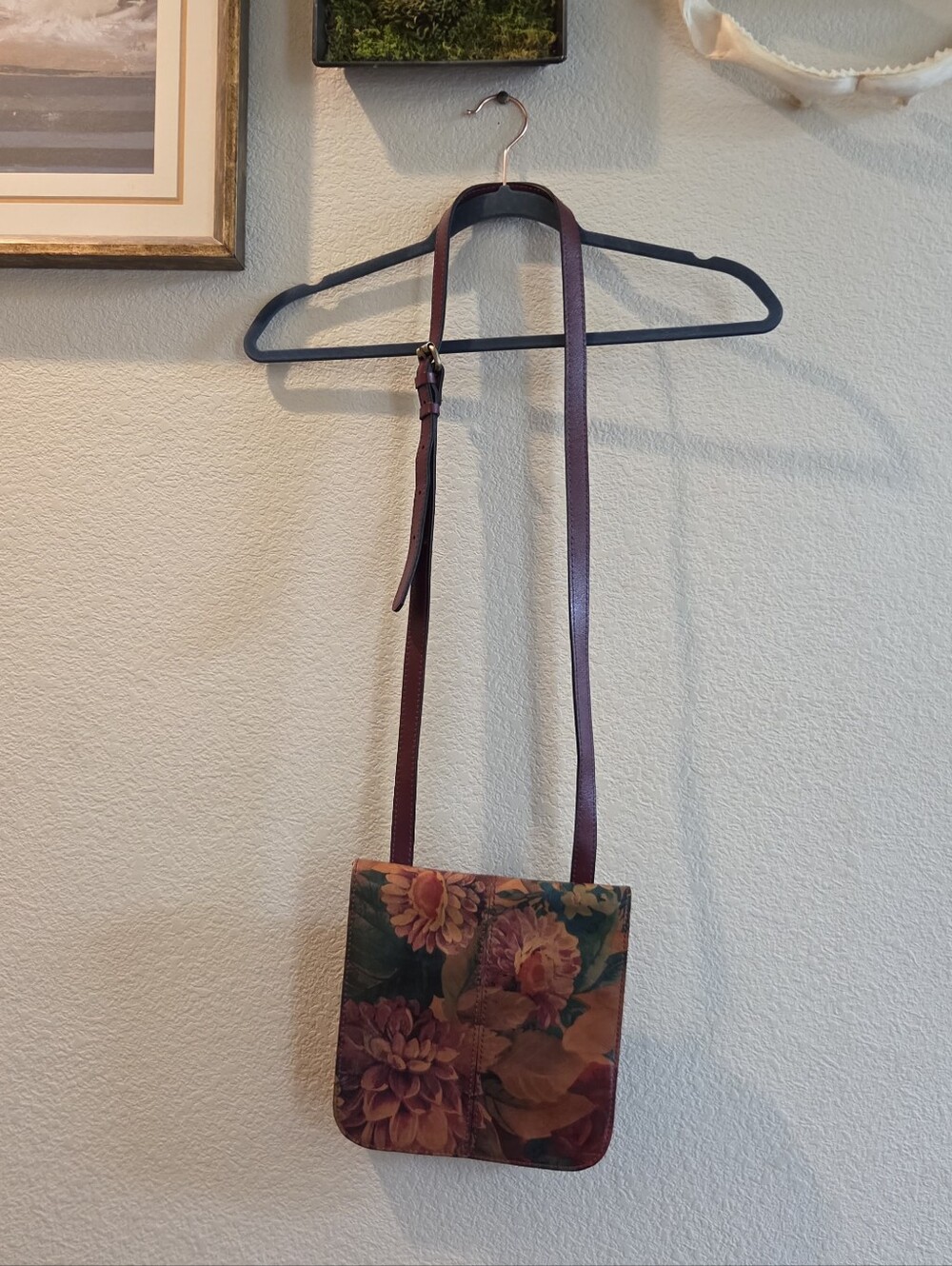 Patricia Nash Crossbody Leather Bag. Softest Leather Bag.